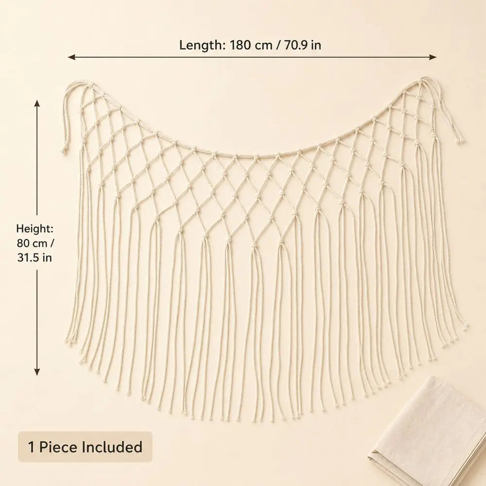 Bohemian Fringe Waist Belt – Handwoven Cotton Tassel Sash Fringe Waist Belt Nixie