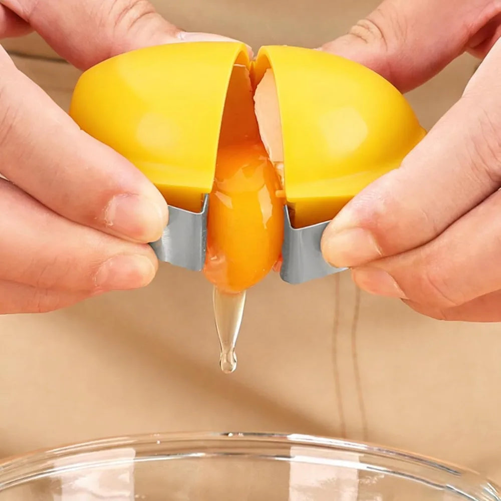 3-Pack Egg Cracker Shell Opener Set – Pink Yellow Orange