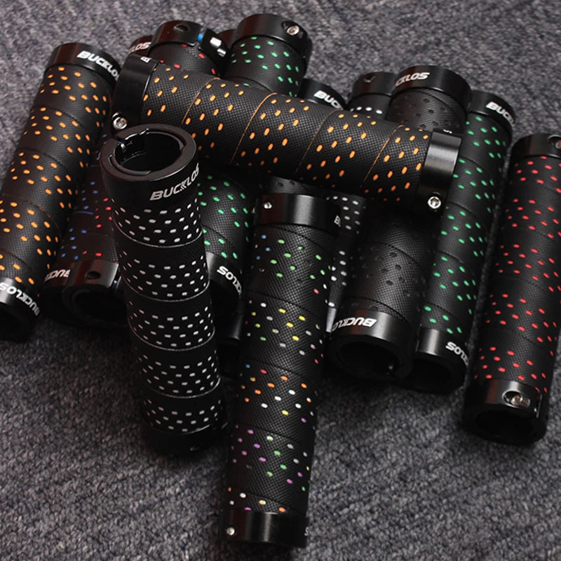 BUCKLOS MTB Bike Handlebar Grips – Aluminum Double Lock-On Bike Handlebar Grips Nixie