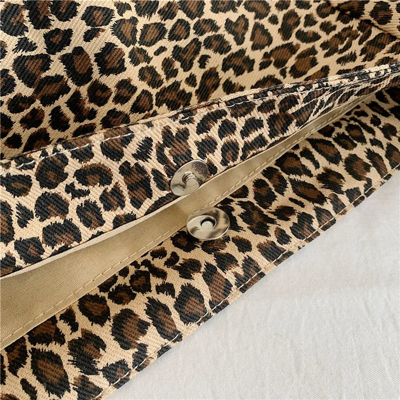 Leopard Print Large Capacity Crossbody Tote Shoulder Bag Crossbody Shoulder Bag Nixie