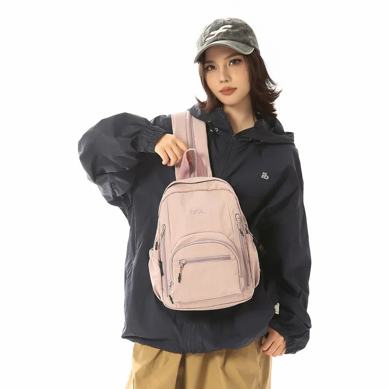 Japanese-Style Nylon Backpack & Crossbody Bag for Women | Nixie Women's Backpack Nixie