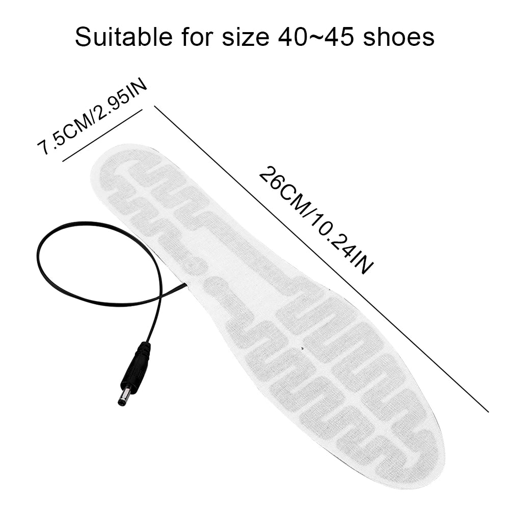 USB Heated Insoles 10W Electric Foot Warmer – Men & Women Heated Shoe Insoles Nixie