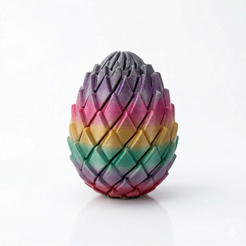 3D Printed Dragon Egg Fidget Toy – Deformable Desk Ornament Fidget Desk Toy Nixie G