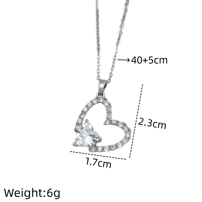 Elegant Copper & Steel Pendant Necklace for Women | Nixie Pendant Necklace Nixie XL1200-243