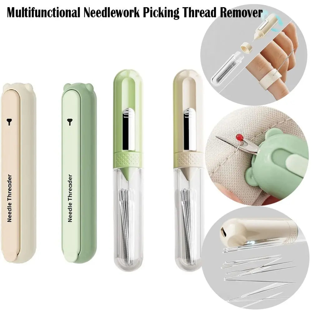 Double Head Needle Threader & Thread Remover for Embroidery