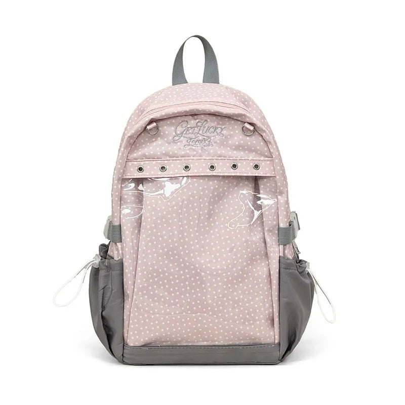 Cute Cartoon Transparent Window Backpack – Girls School Bag Girls Cartoon Backpack Nixie