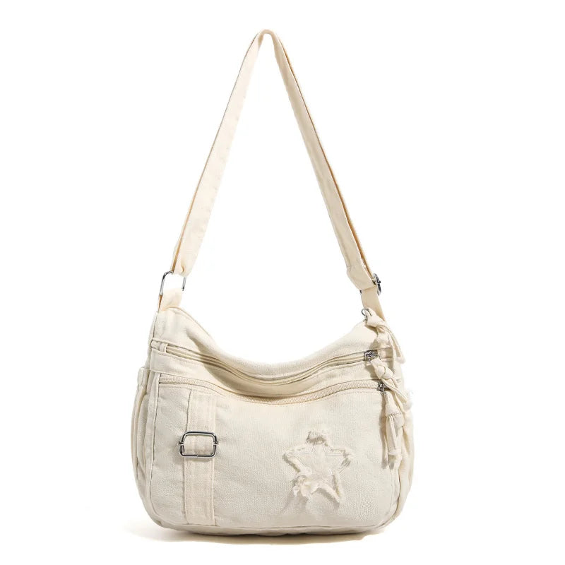 Women's Denim Crossbody Bag – Retro Vintage Small Shoulder Bag Crossbody Shoulder Bag Nixie