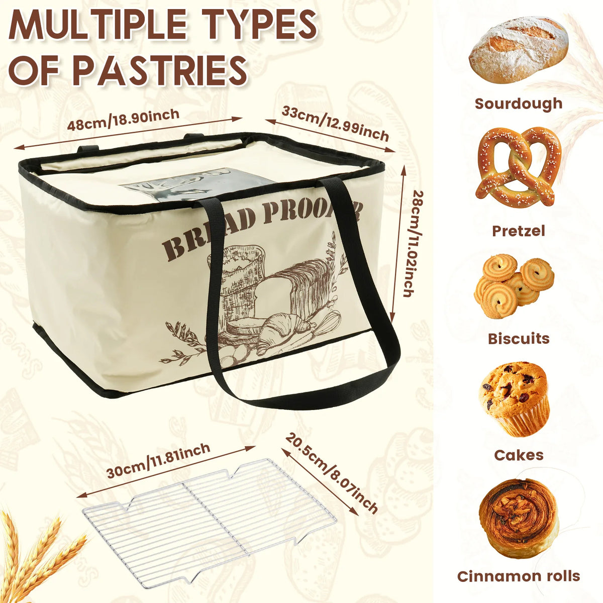 Nixie Collapsible Dough Proofer Box – Temperature Control & Timer