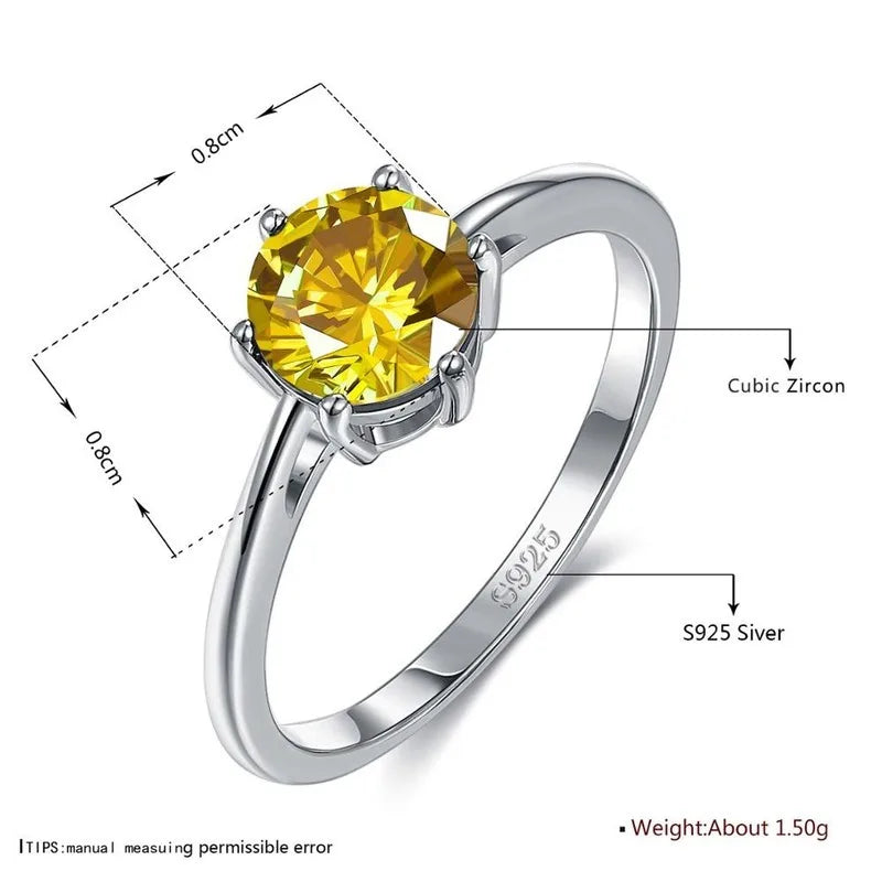 Natural Emerald 925 Silver Ring – Women's Gemstone Jewelry