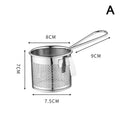 304 Stainless Steel Frying Basket & Mesh Colander Strainer Mesh Colander Strainer Nixie A