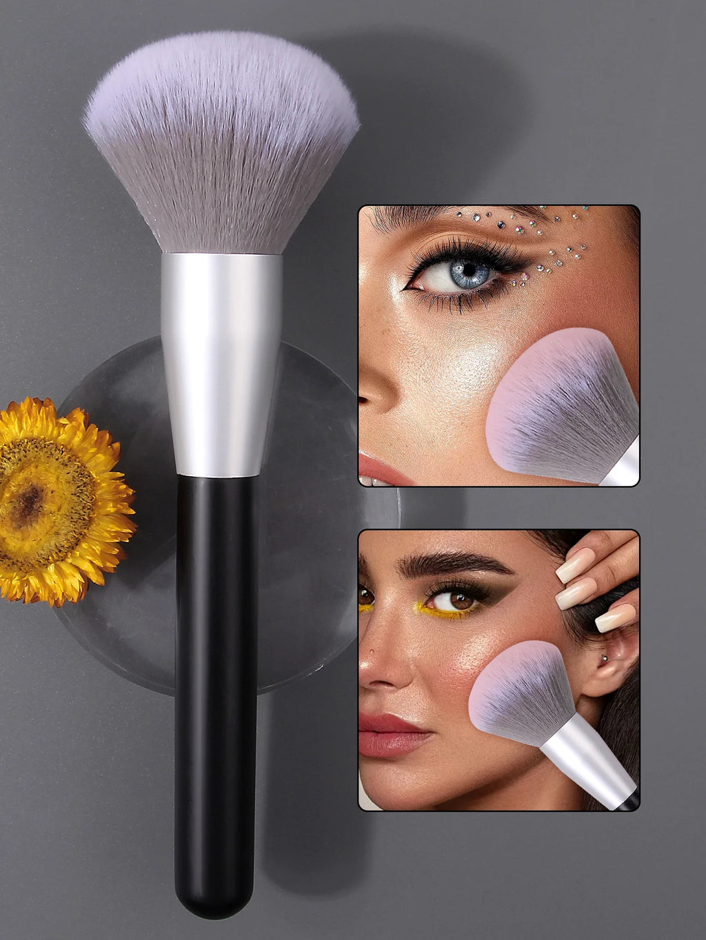 Fluffy Soft Bristle Makeup Brush – Blush, Powder & Setting Makeup Brush Nixie