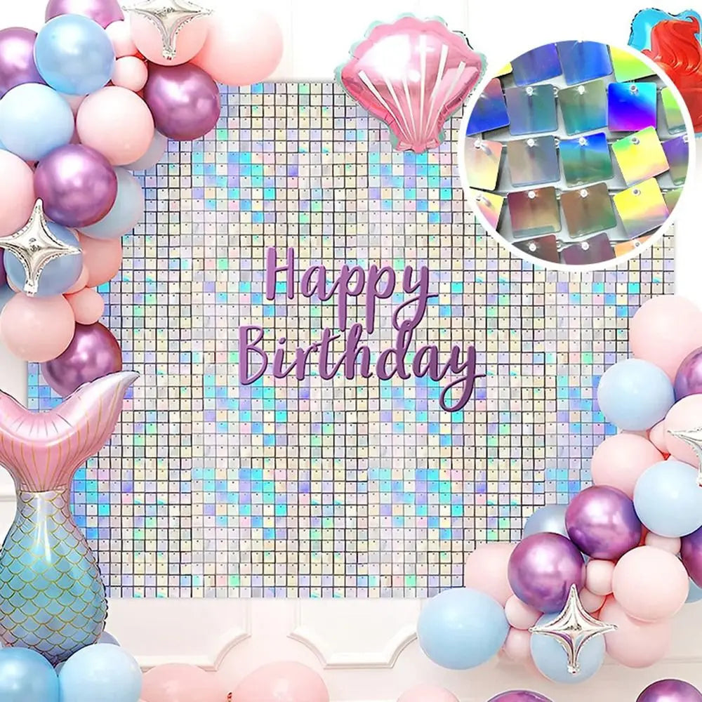 Glitter Sequin Backdrop Panel 30x30cm | Party & Wedding Decor