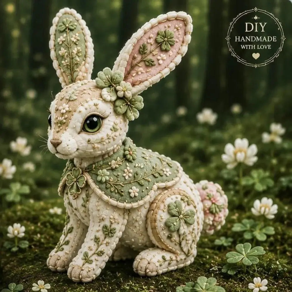 Floral Animal Patchwork DIY Sewing Kit – Handmade Decor Set