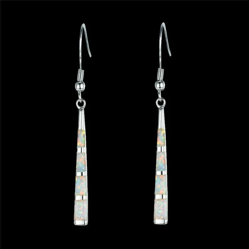 Simulated Opal Zircon Stud Earrings – Nickel-Free Women's Stud Earrings Nixie