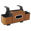 Car Backseat Organizer – Cup Holders, Tissue Box & Hooks Car Seat Organizer Nixie Brown