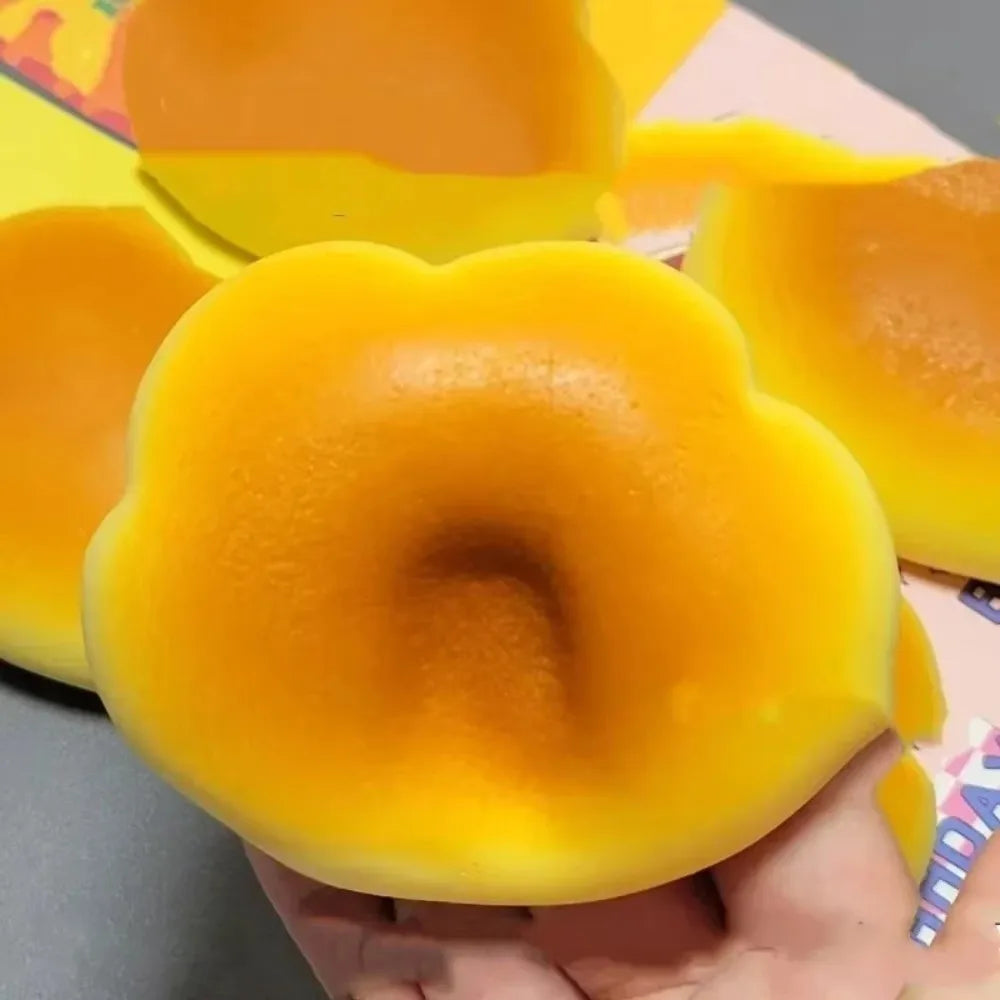 Slow Rebound Cloud Bread Squeeze Fidget Toy – Caramel