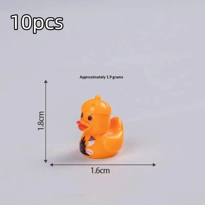 Halloween Mini Resin Duck Figurines – 10pc Spooky Set