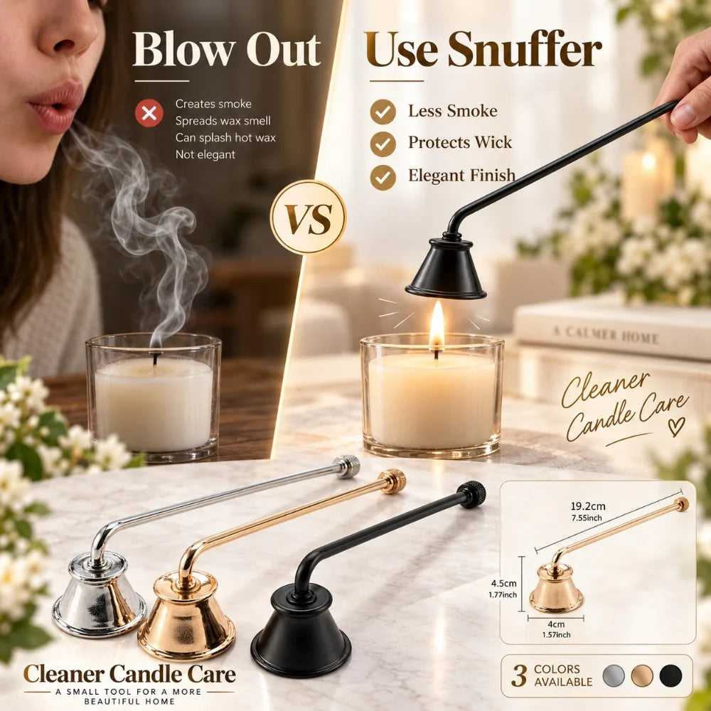 Stainless Steel Candle Snuffer | Black, Gold & Silver Candle Snuffer Nixie