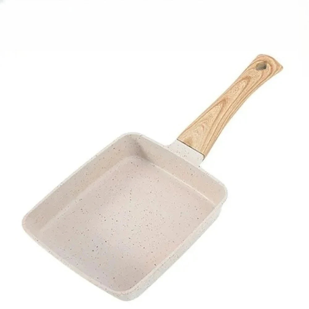 Tamagoyaki Pan – Nonstick Japanese Omelette Pan, Wooden Handle Omelette Pan Nixie