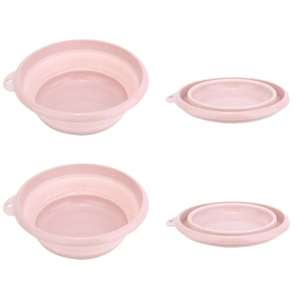2-Pack Collapsible Foldable Wash Basin Plastic Tub | Space Saving