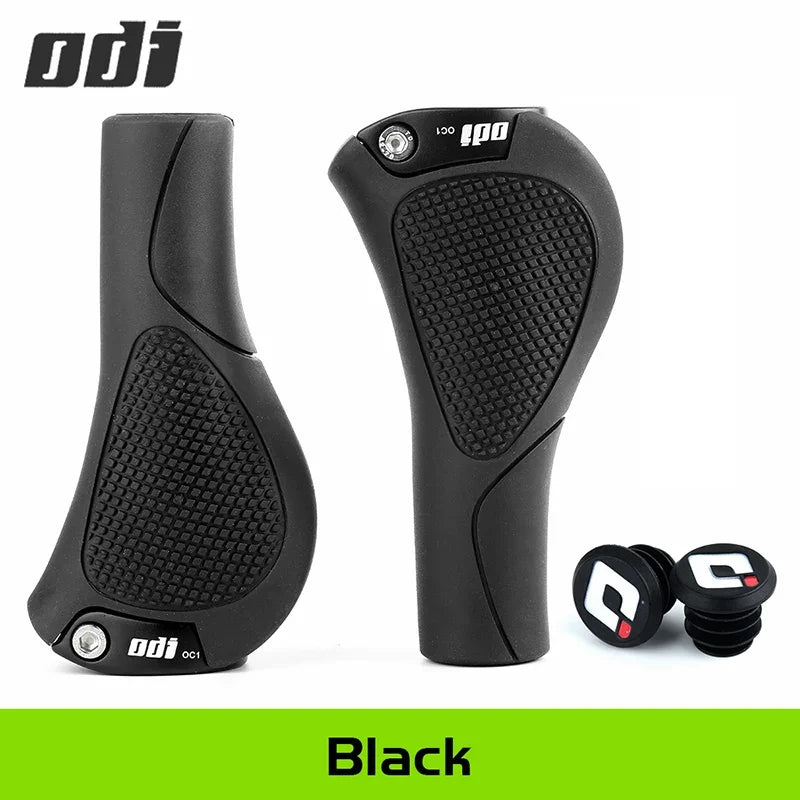 ODI OC1 Ergonomic MTB BMX Bike Handlebar Grips Anti-Slip Rubber Bike Handlebar Grips Nixie Black