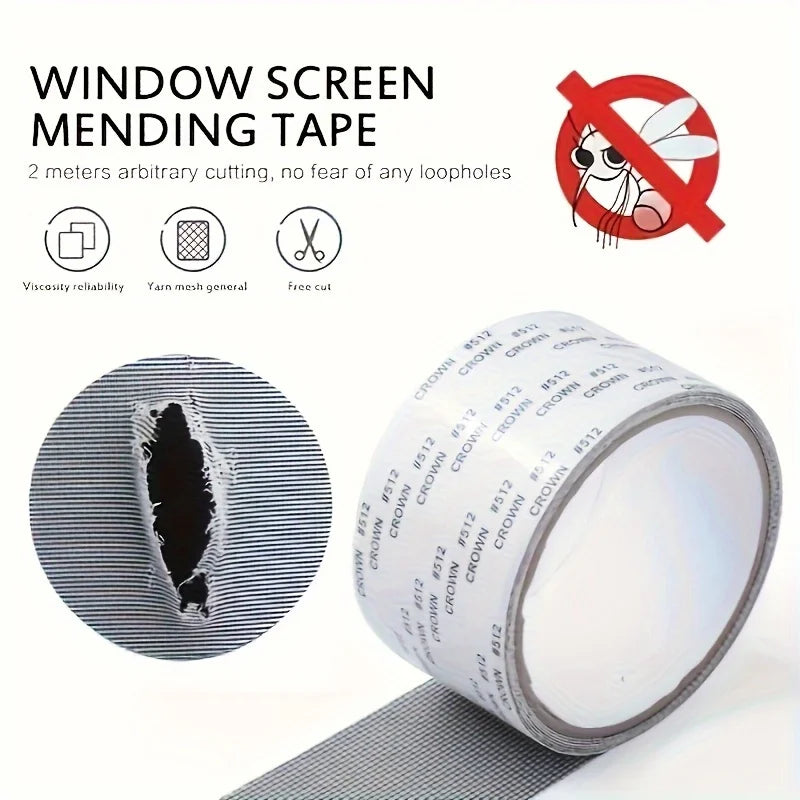 Self-Adhesive Window Screen Repair Tape – Waterproof Mesh Patch
