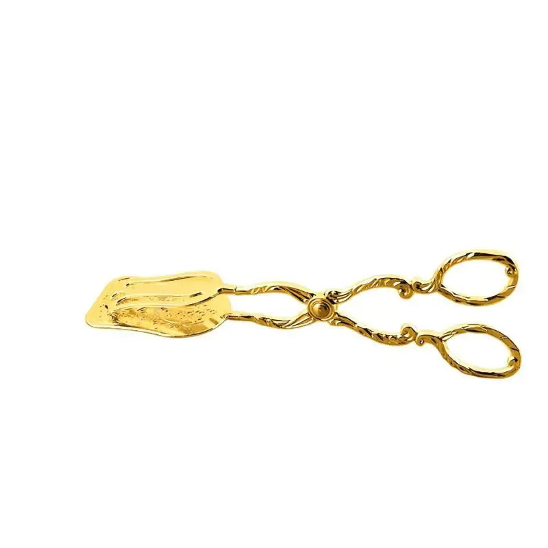 Vintage Gold Plated Serving Tongs – Rustproof Food Clip Kitchen Serving Tongs Nixie
