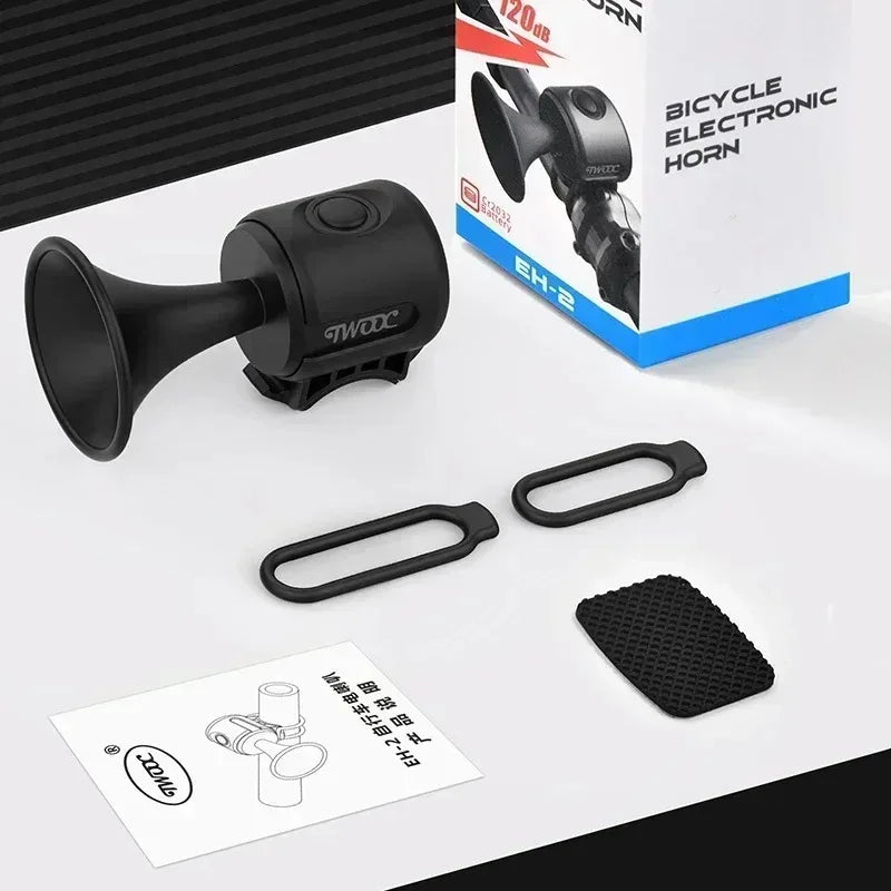 Electronic Bicycle Horn Bell – 120dB Loud Handlebar Alarm Bicycle Horn Bell Nixie