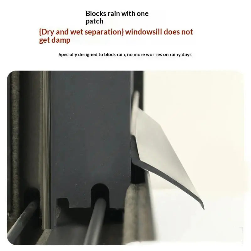 Window Rain Weatherstrip Water Blocking Seal Strip 0.5–2M