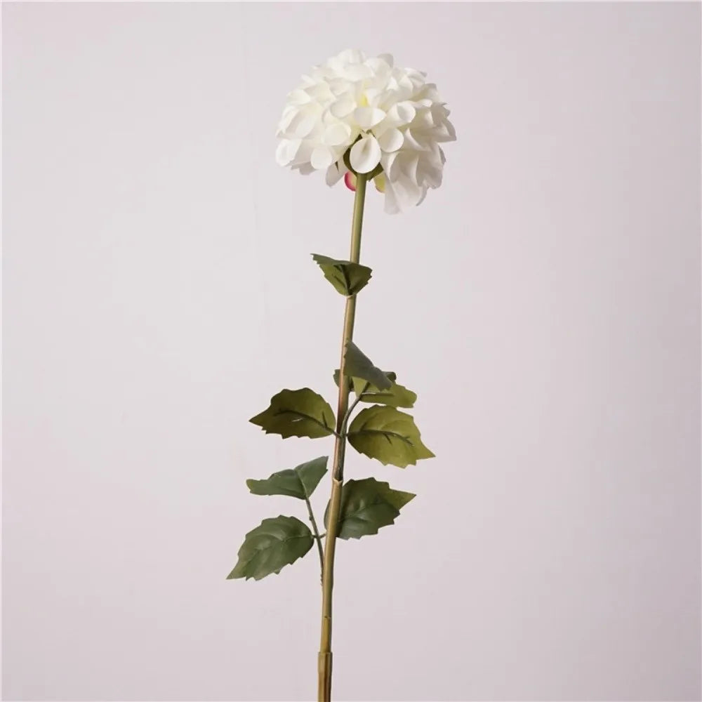 Silk Artificial Dahlia Flowers Pink Faux Floral Bouquet Decor Artificial Silk Flowers Nixie