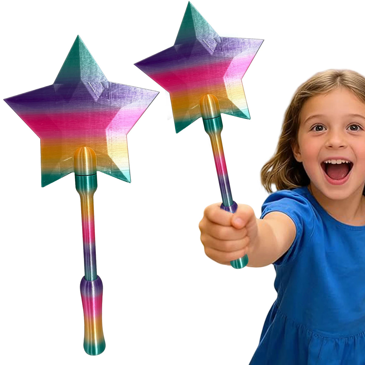 3D Star Wand Tap-to-Pay Contactless Card Holder | Fun Kids Gift Card Holder Wand Nixie