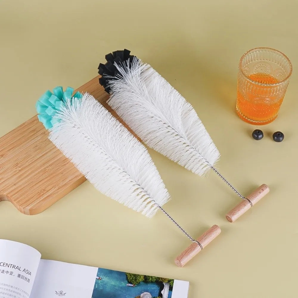 Flexible Long Handle Bottle Brush – Glassware Sponge Cleaner