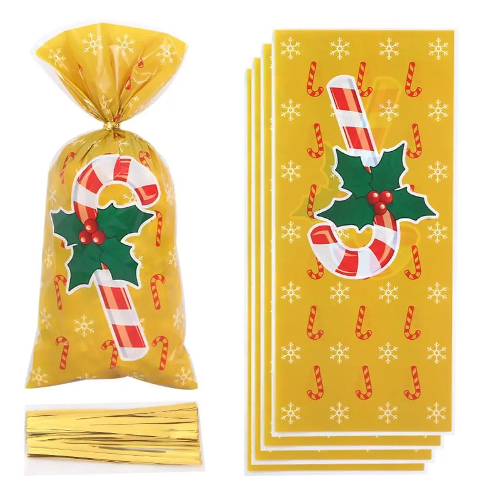 50PCS Christmas Cartoon Candy Bags – OPP Gift Packaging Bags Christmas Gift Bags Nixie