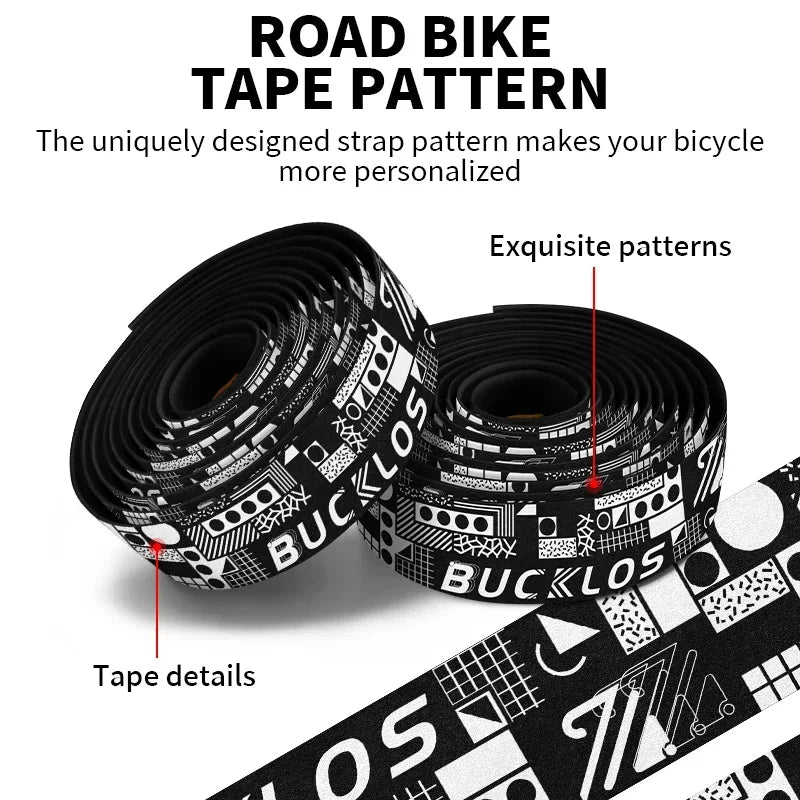 BUCKLOS Bike Handlebar Tape Anti-Slip Grip Wrap Road & Gravel Handlebar Tape Nixie