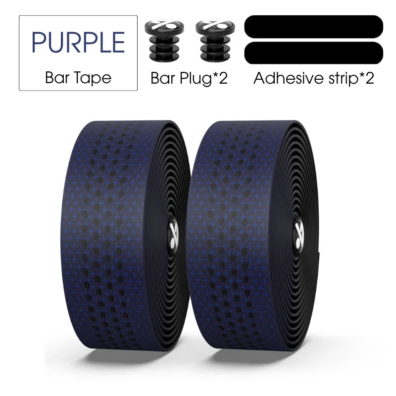 BUCKLOS Silicone EVA Bike Handlebar Tape – Non-Slip Cycling Bike Handlebar Tape Nixie PURPLE