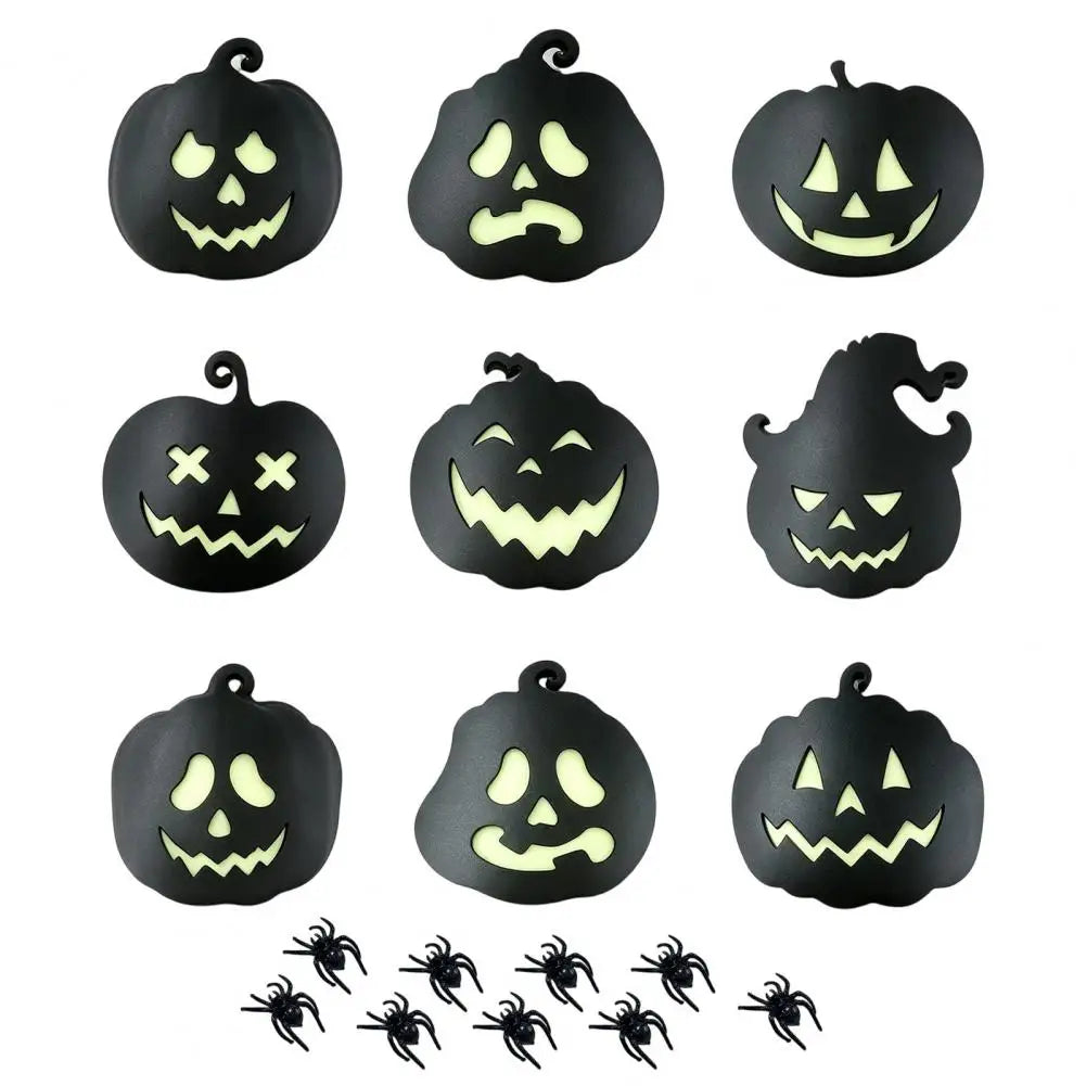 Halloween Glow-in-the-Dark Wooden Coasters – Anti-Slip Drink Mats Halloween Coasters Nixie D China