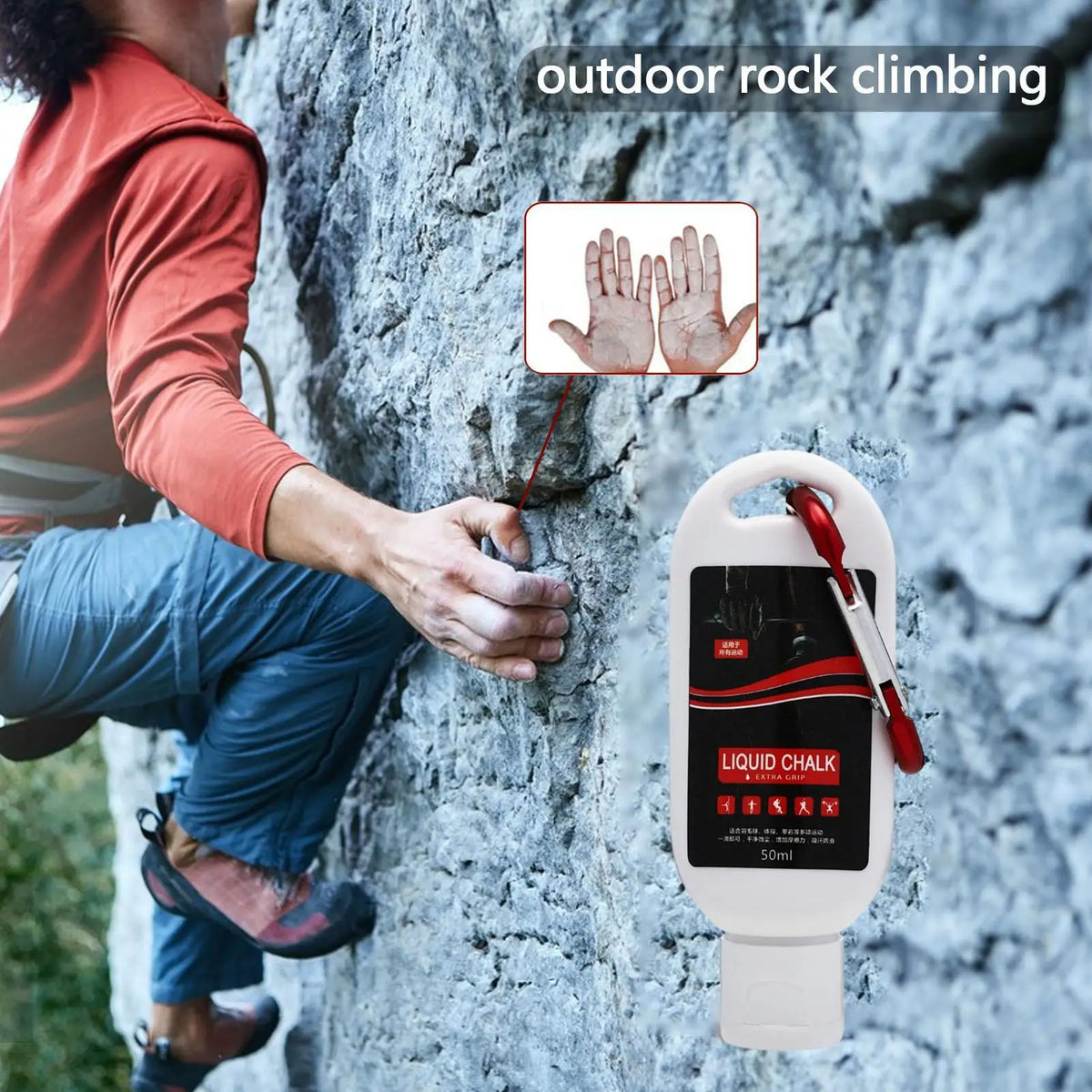 Liquid Chalk Magnesium Powder – Rock Climbing & Gym Grip