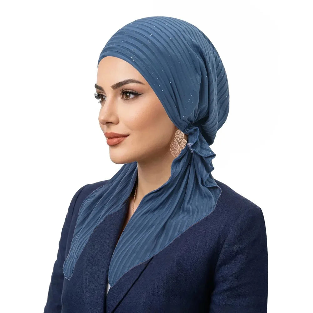 Women's Stretch Pre-Tied Turban Knit Breathable Head Wrap