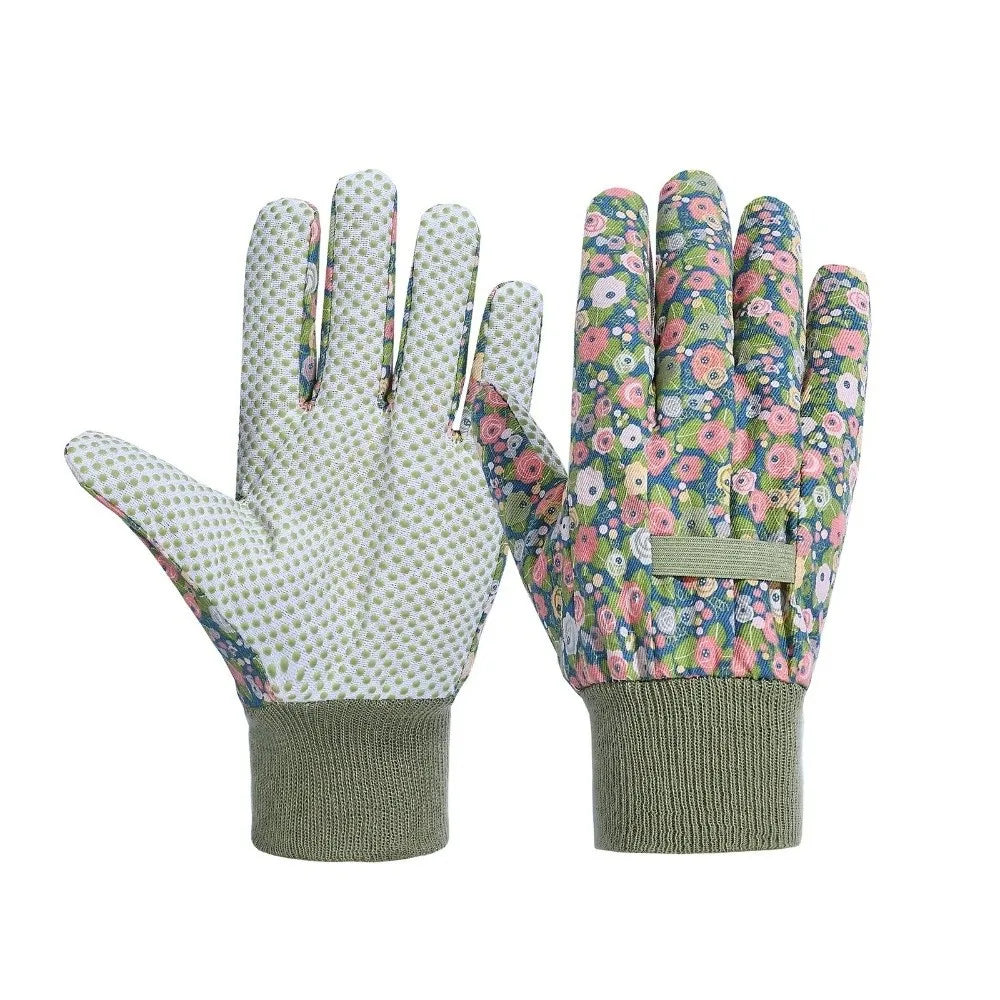Thorn Proof Floral Gardening Gloves – Breathable Canvas Yard Work Gardening Gloves Nixie A