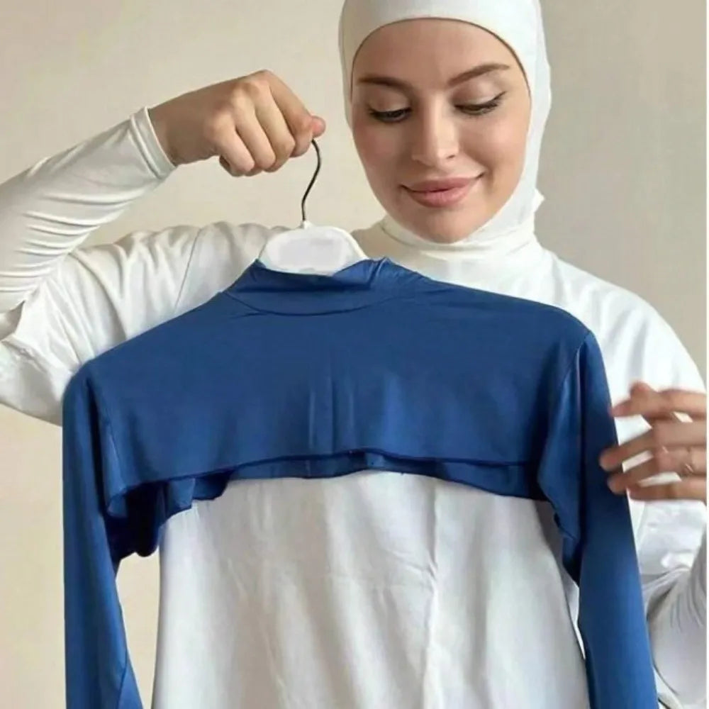 UV-Proof High Collar Sun Sleeves – Mercerized Cotton, Stretchy Sun Protection Sleeves Nixie