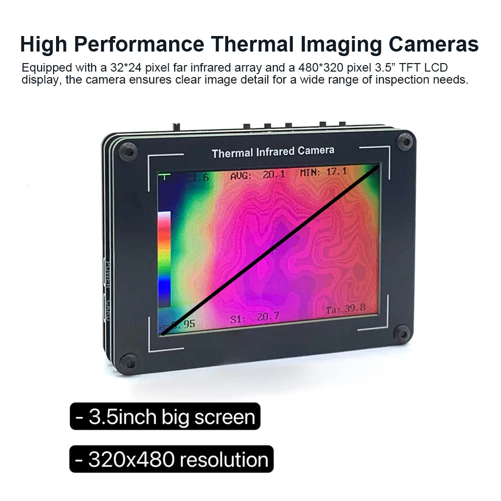 Handheld Thermal Imaging Camera | AMG8833 Infrared Imager Thermal Imaging Camera Nixie