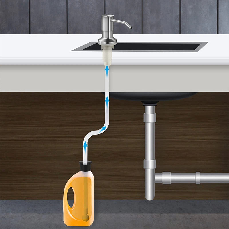 304 Stainless Steel Sink Soap Dispenser & Pump Extension Tube Soap Dispenser Nixie