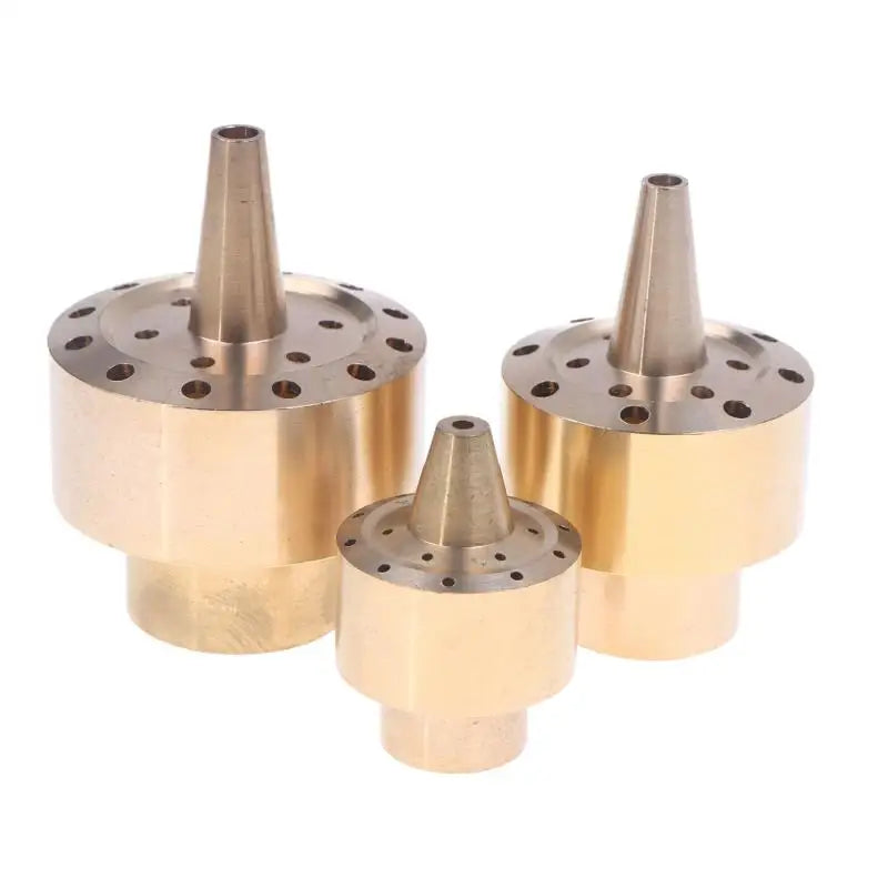 Brass Fountain Nozzle 1/4" 1/2" 3/4" Column Spray Head for Ponds Fountain Spray Nozzle Nixie