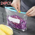 24pcs Reusable Large Food Storage Bags – Freezer & Kitchen Food Storage Bags Nixie 24pcs