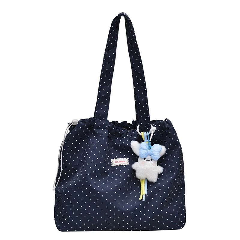 Polka Dot Korean Crossbody Tote Bag – Large Capacity Women's Bag Women's Crossbody Tote Nixie