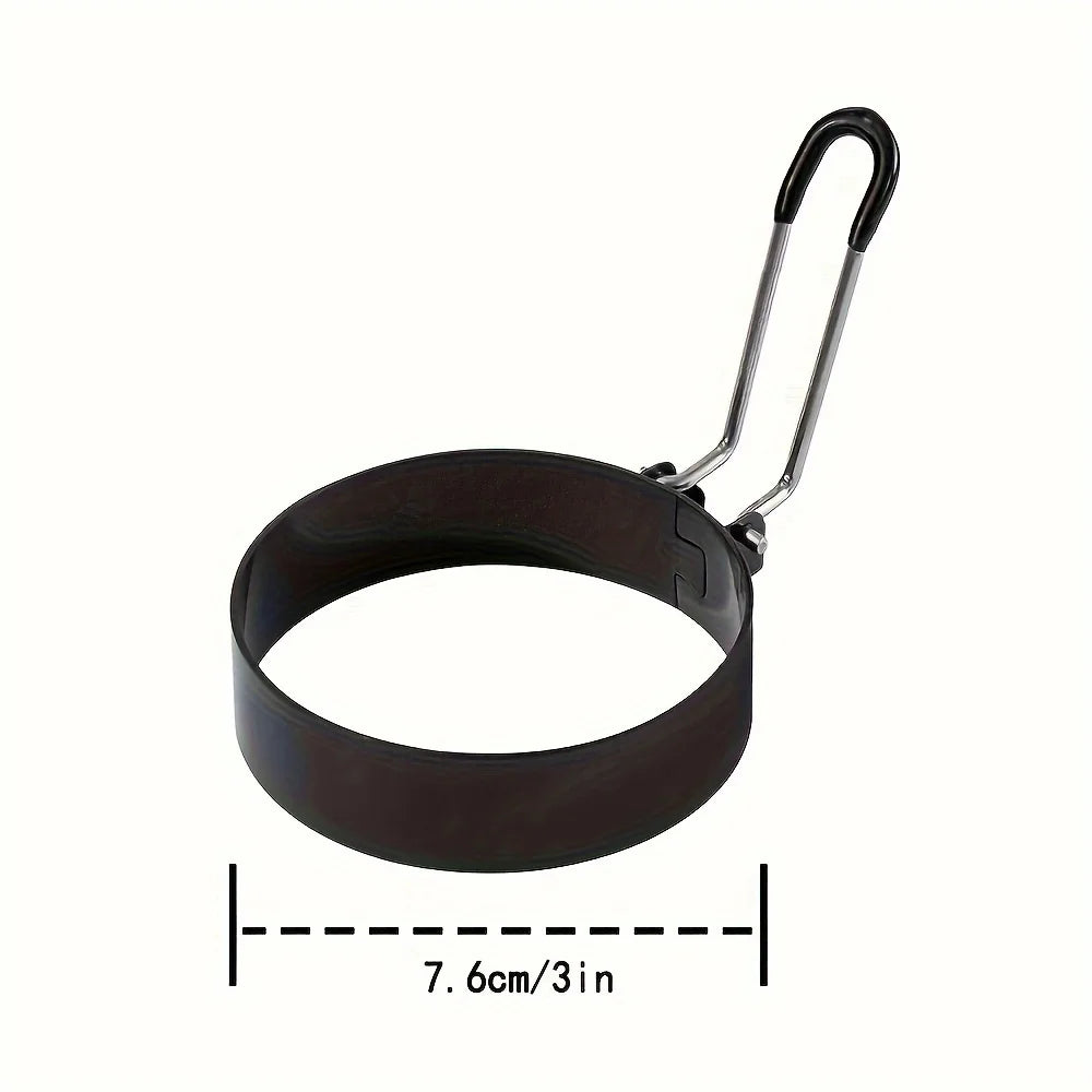 Stainless Steel Egg Rings with Silicone Handle | 1/2/3 Pack Egg Rings Nixie