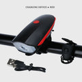 Bike Headlight & Electric Horn – USB Rechargeable, 250 Lumens Bike Light & Horn Nixie Red