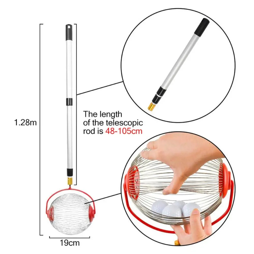 Telescoping Nut Harvester & Ball Collector – Adjustable Pole Nut Harvester Tool Nixie