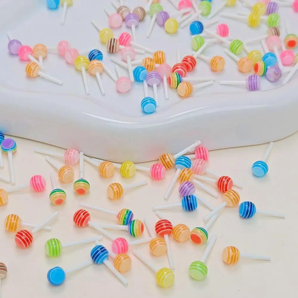 Miniature Resin Lollipop Figurines – Dollhouse & DIY Decor