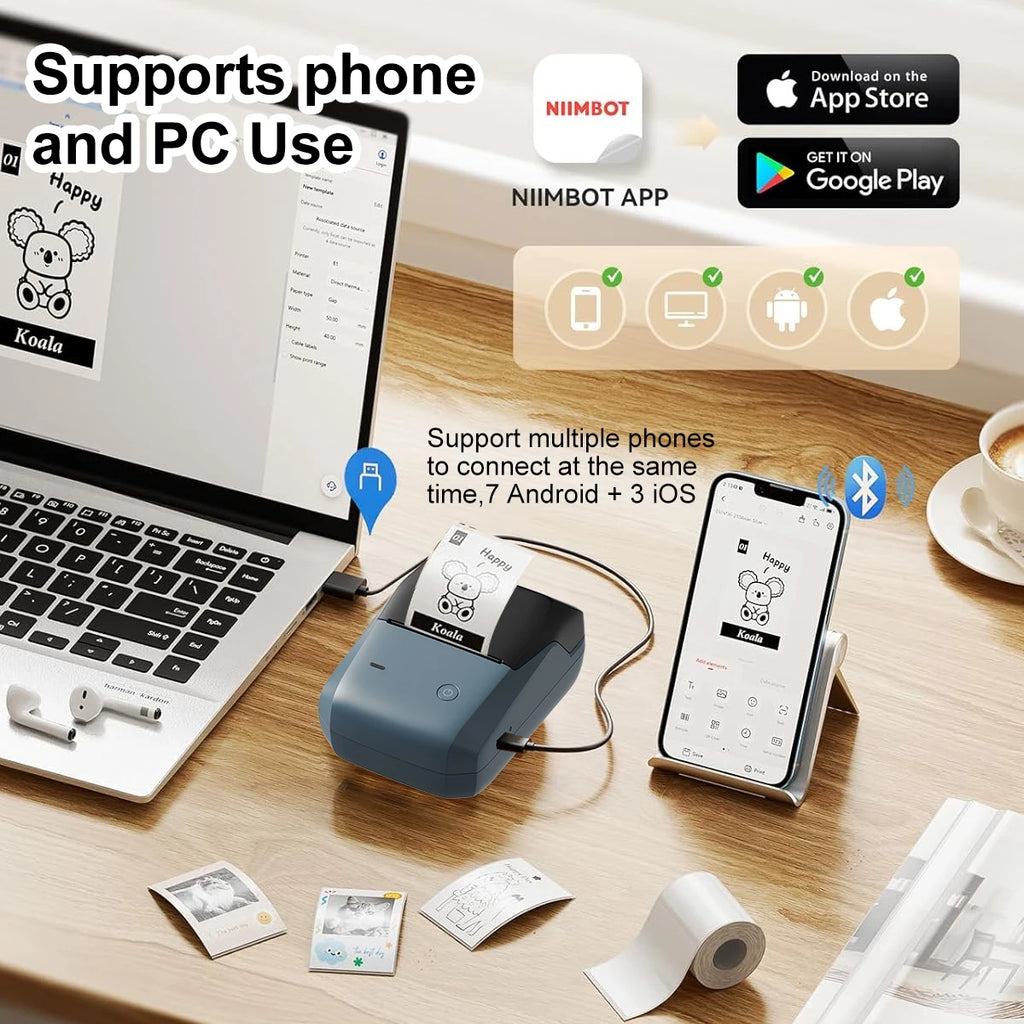 Niimbot B1-Pro 300dpi Bluetooth Thermal Label Printer